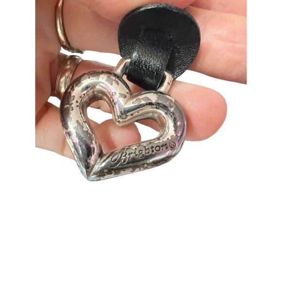 Brighton Crossbody Bag Black Nylon Brown Croc Patent Leather Pockets - Picture 4 of 16